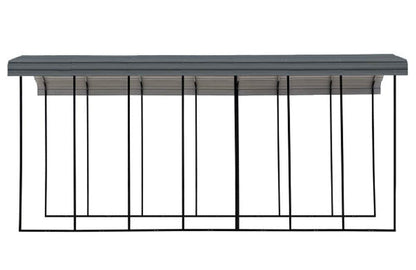Arrow Carport, 14 ft. x 33 ft. x 14ft. Charcoal 14′ x 33′ x 14′