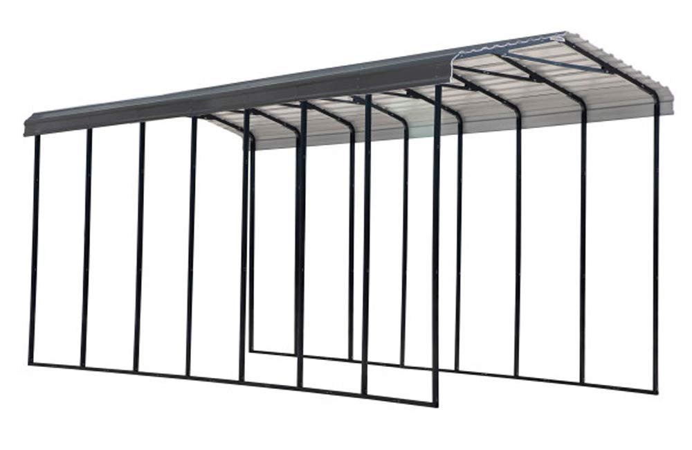 Arrow Carport, 14 ft. x 33 ft. x 14ft. Charcoal 14′ x 33′ x 14′