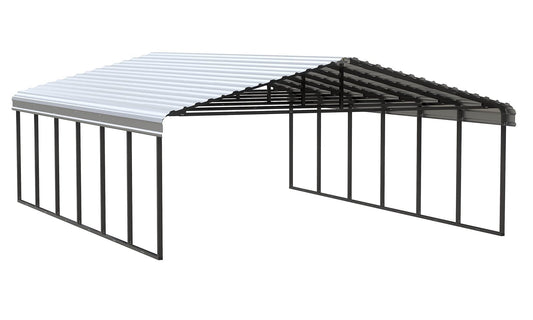 Arrow Carport, 20 ft. x 29 ft. x 9ft. Eggshell 20′ x 29′ x 9′