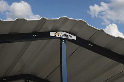 Arrow Carport, 20 ft. x 24 ft. x 7ft. Eggshell 20′ x 24′ x 7′