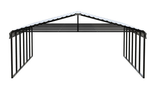 Arrow Carport, 20 ft. x 29 ft. x 9 ft. Eggshell 20′ x 29′ x 9′