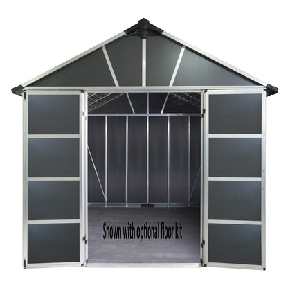 Palram – Canopia | Yukon 11×17 Storage Shed, Gray 11′ x 17′