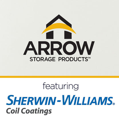 Arrow Carport, 12 ft. x 24 ft. x 9 ft. Eggshell 12′ x 24′ x 9′