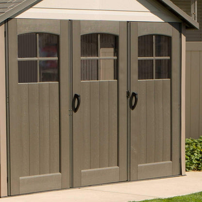 Lifetime 60236 11 x 18.5 Ft. Outdoor Storage Shed, 11 x 18.5, Desert Sand